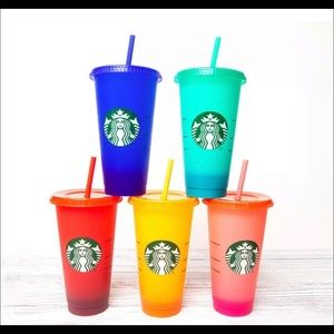 Starbucks color changing cups.